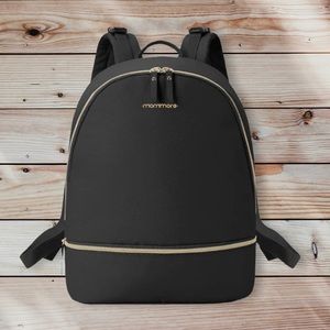 New mommore Black Diaper Backpack Fashion Diaper Bag for Baby Care